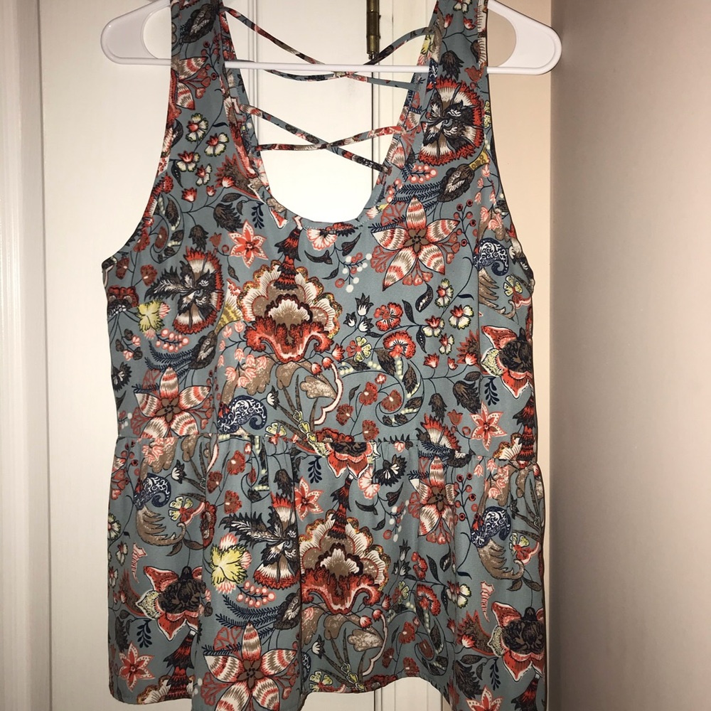Designer tank with ruffles